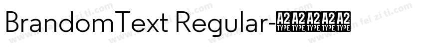 BrandomText Regular字体转换